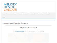 Tablet Screenshot of memorylosstest.com